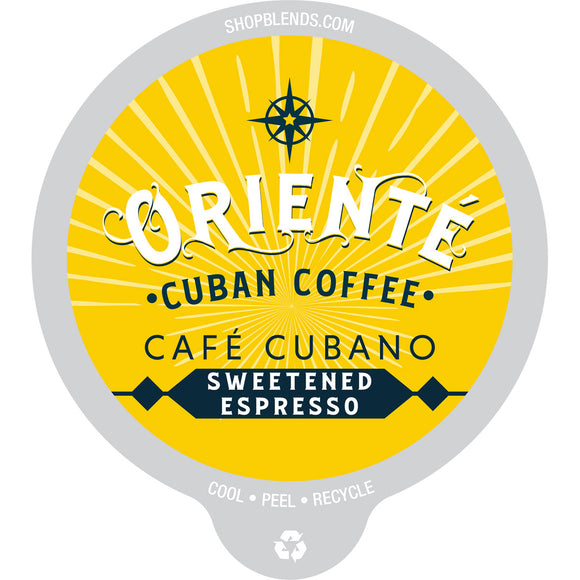Oriente Cafe Cubano Dark Roast Coffee Pods