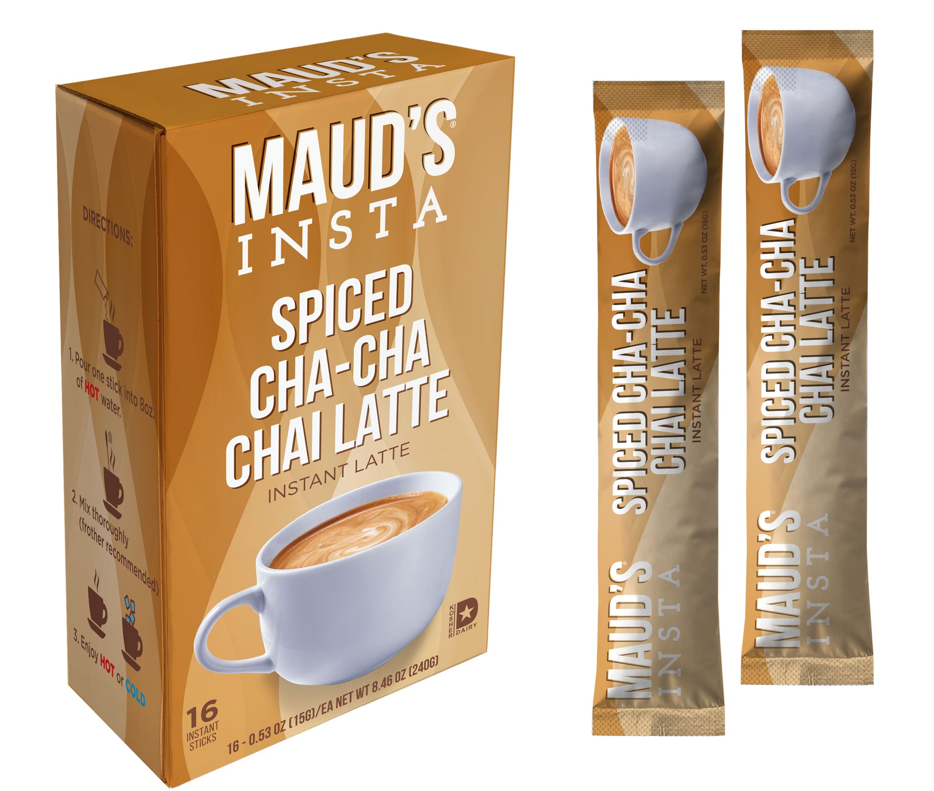 Maud's Chai Latte Instant Sticks