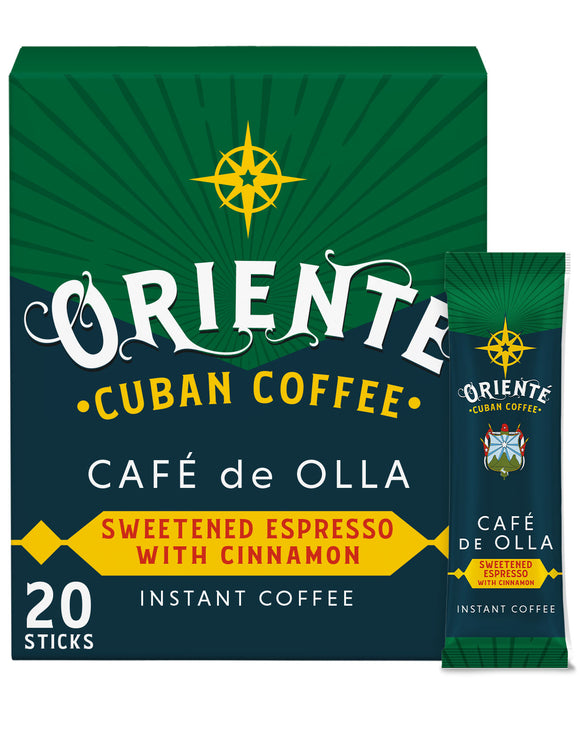 Oriente Cafe De Olla Dark Roast Coffee Instant Sticks