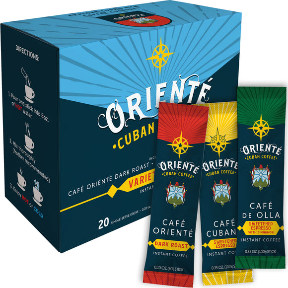 Oriente Dark Roast Variety Pack Instant Sticks