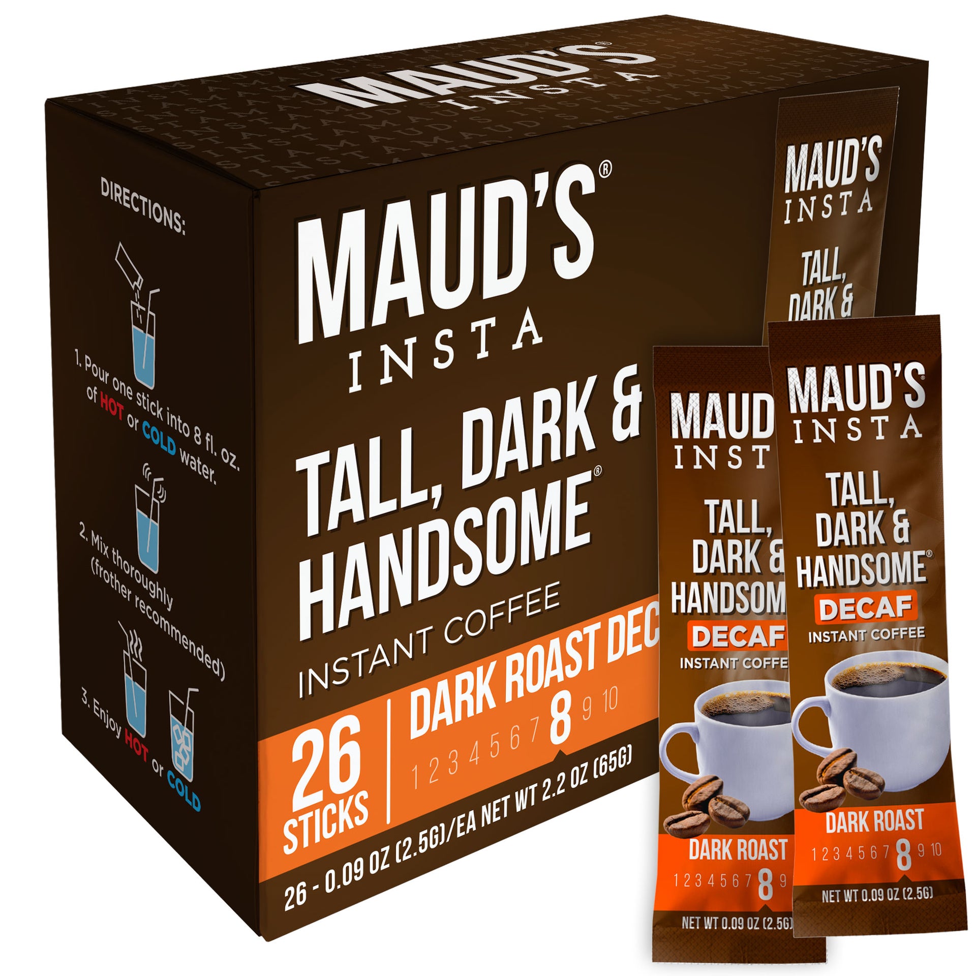 Maud's Instant Decaf Dark Roast Coffee
