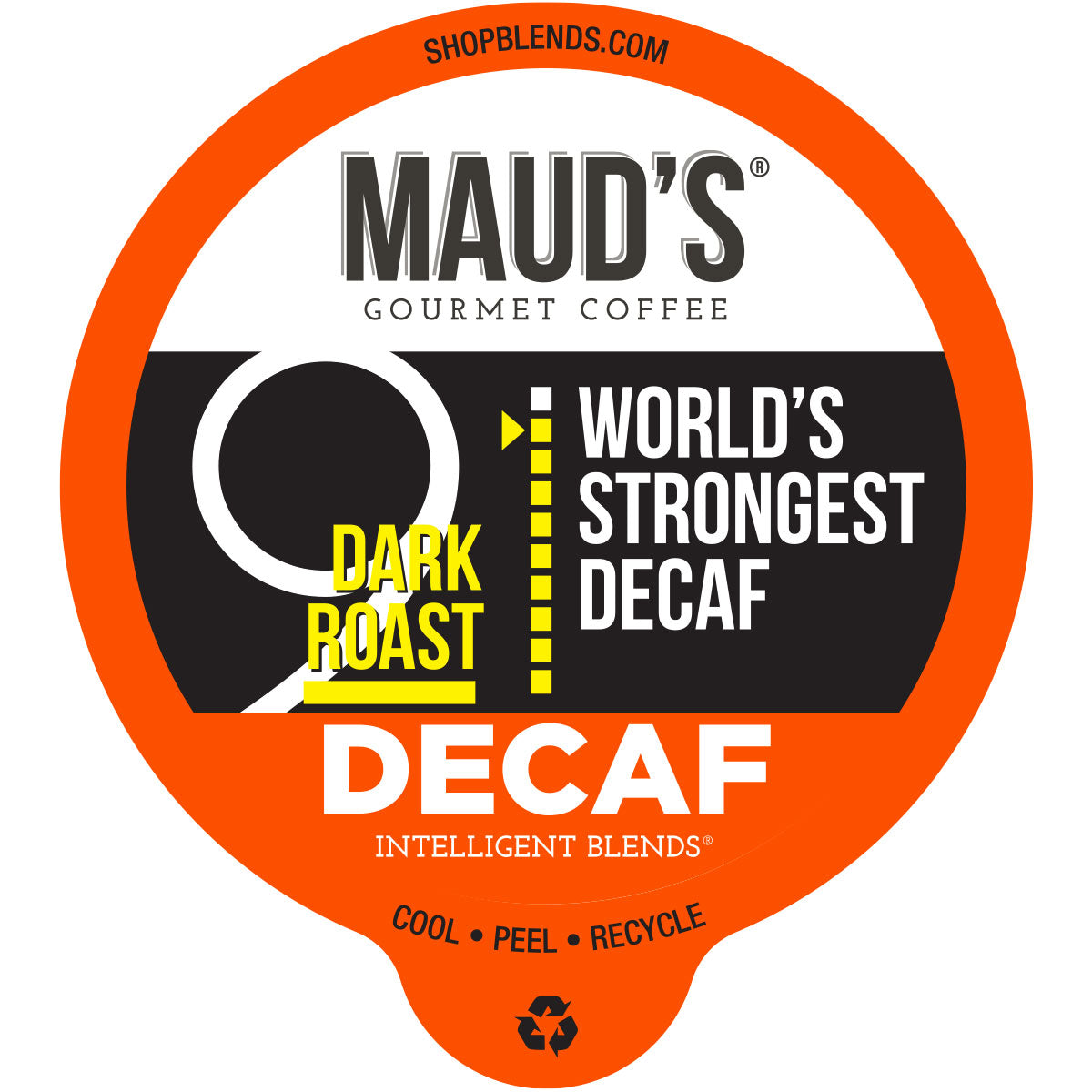 Maud's World's Strongest Decaf Dark Roast Coffee Pods