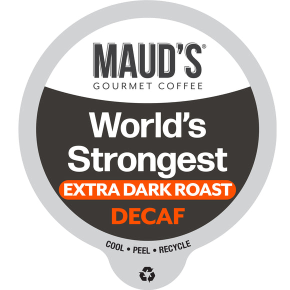 Maud's World's Strongest Decaf Dark Roast Coffee Pods