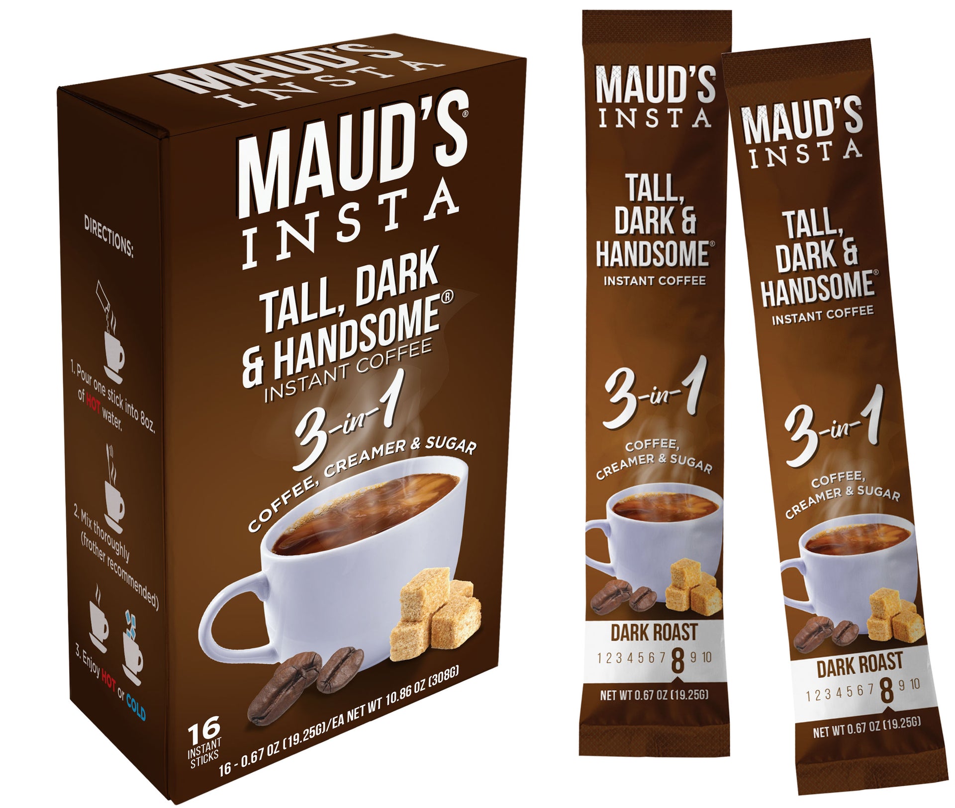 Maud's Instant Dark Roast 3 in 1 Coffee