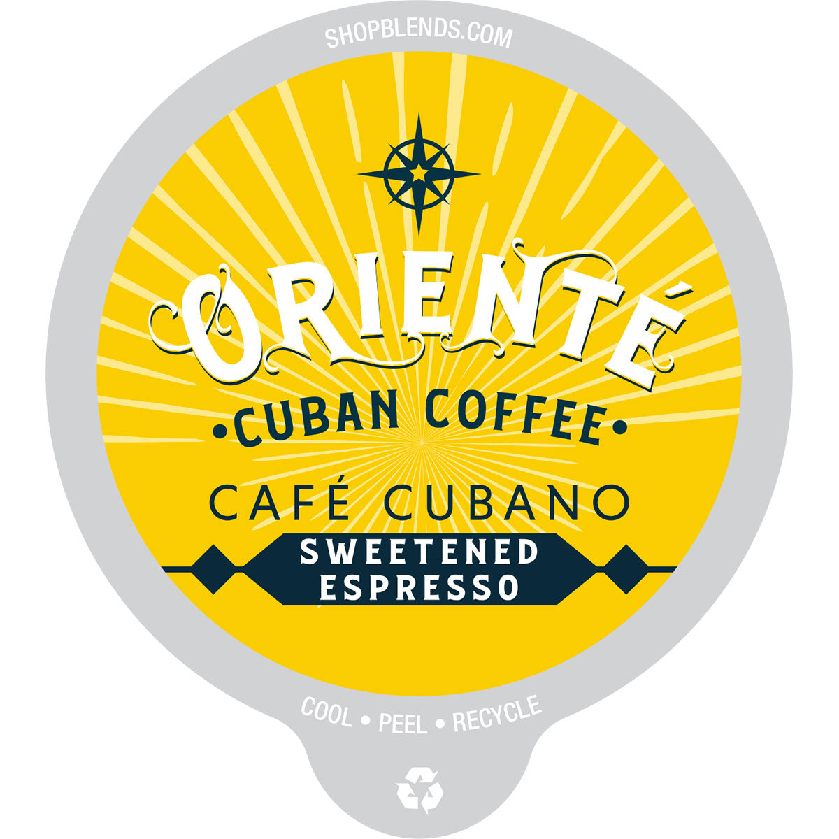 Oriente Cafe Cubano Dark Roast Coffee Pods