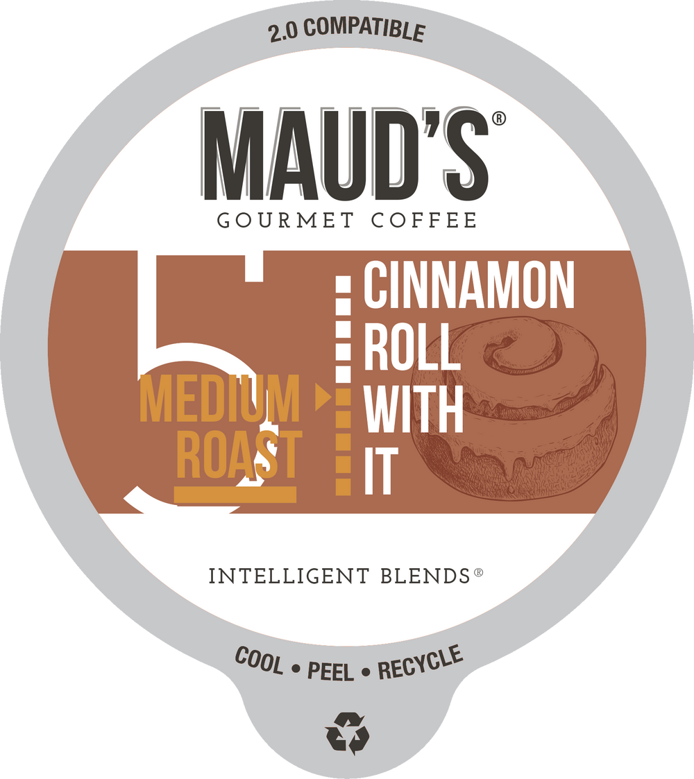 Maud's Cinnamon Roll Flavored Coffee Pods (Cinnamon Roll With It) - 18ct