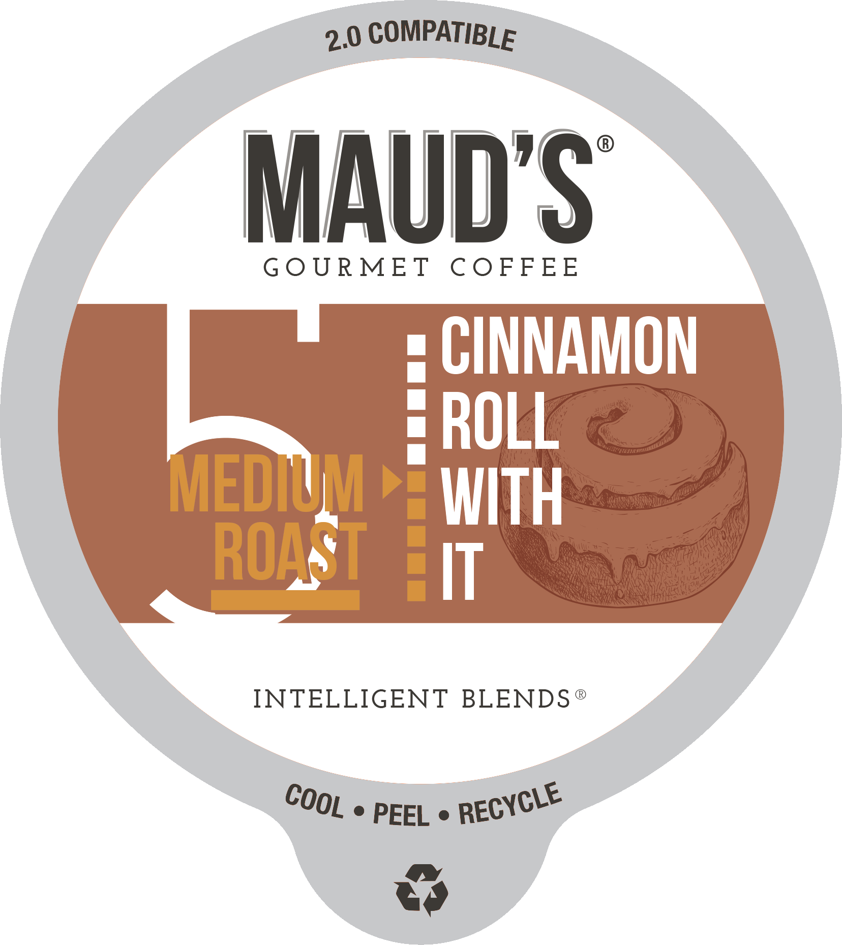 Maud's Cinnamon Roll Flavored Coffee Pods (Cinnamon Roll With It) - 18ct
