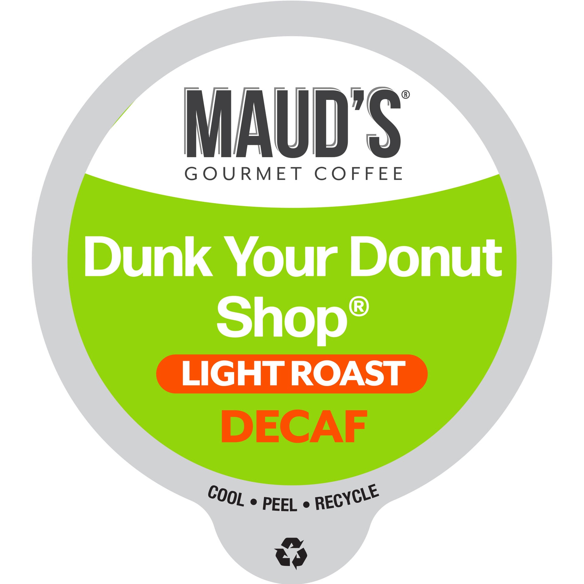 Maud's Decaf Donut Shop Light Roast Coffee Pods
