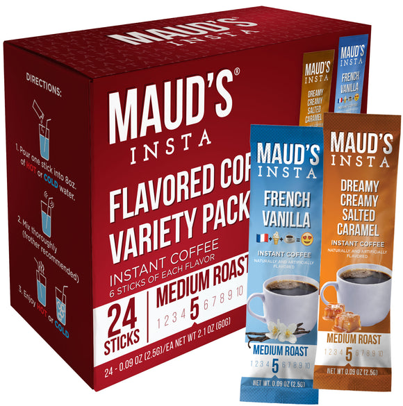 Maud's Instant Flavored Coffee Variety Pack