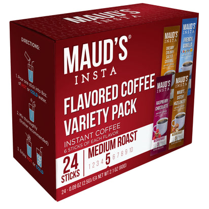 Maud's Instant Flavored Coffee Variety Pack