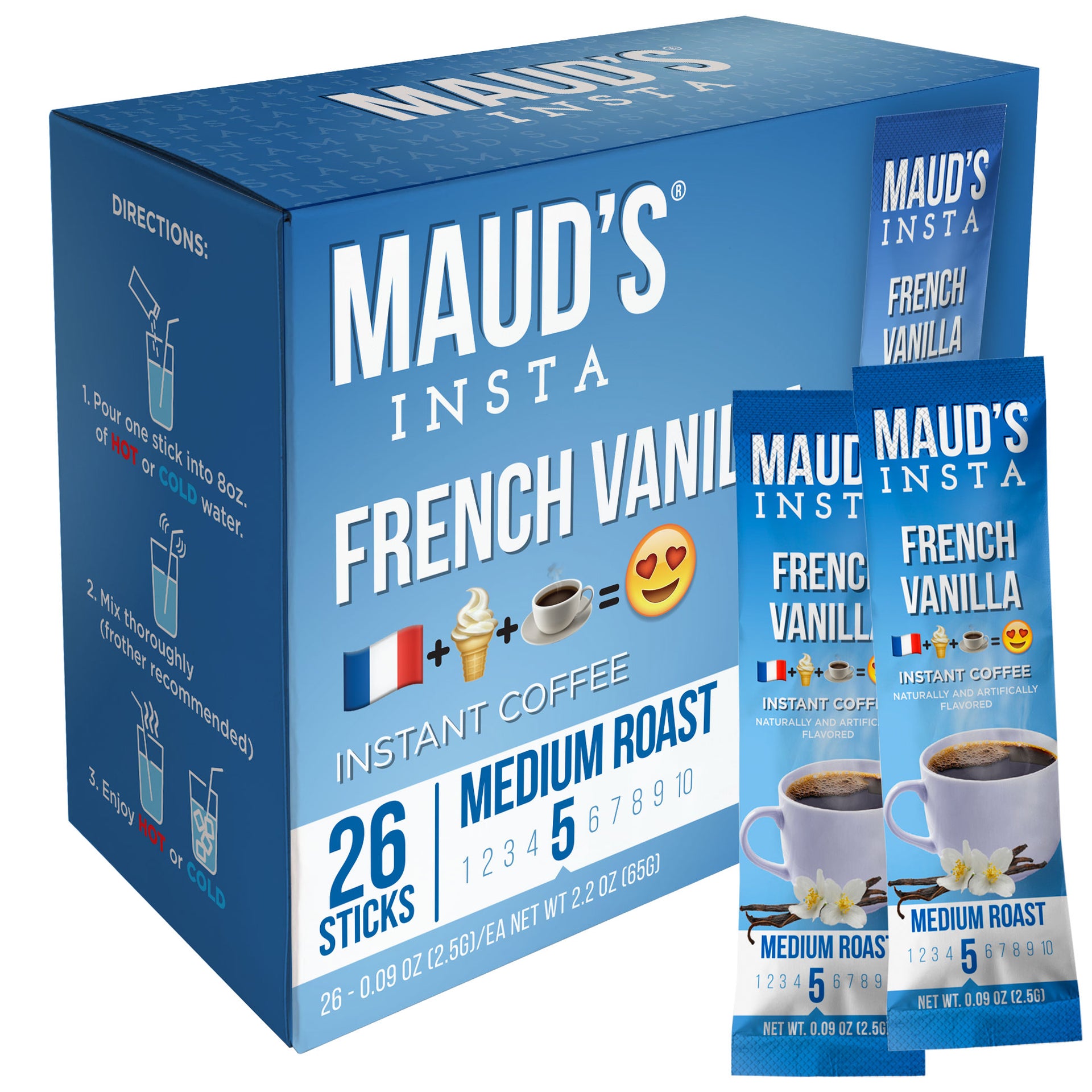 Maud's Instant French Vanilla Flavored Coffee