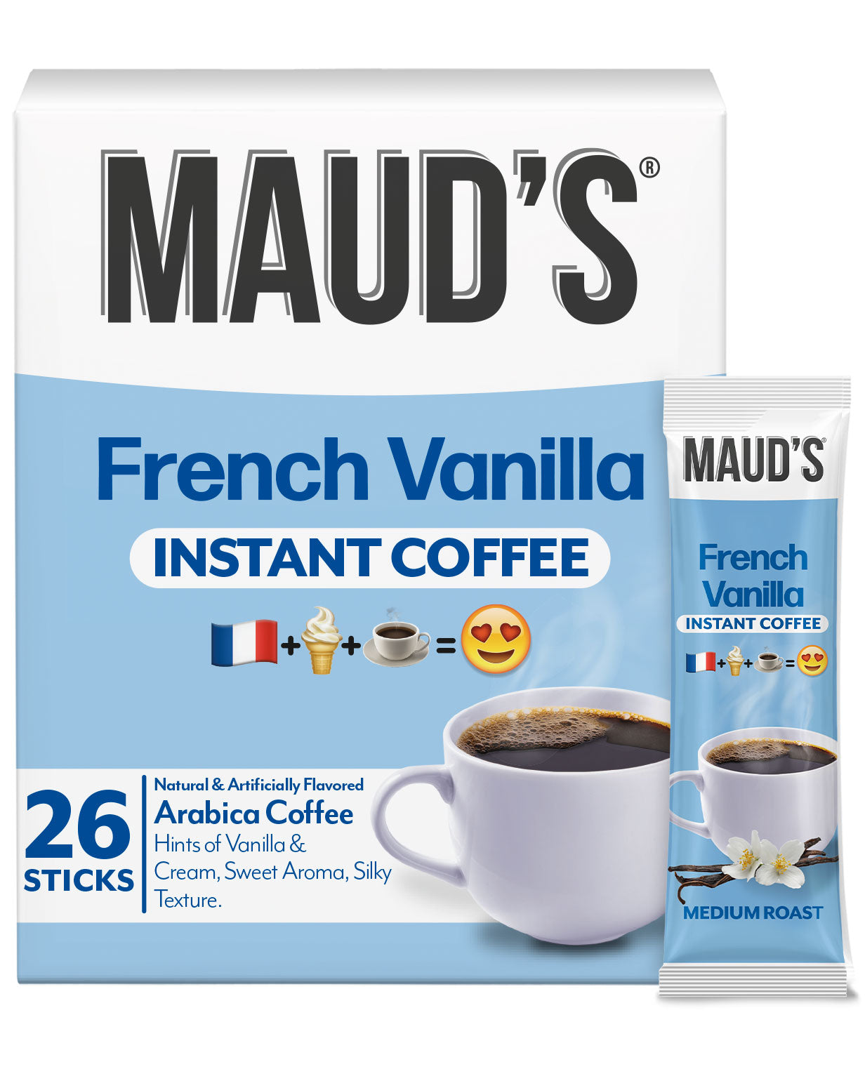 Maud's Instant French Vanilla Flavored Coffee