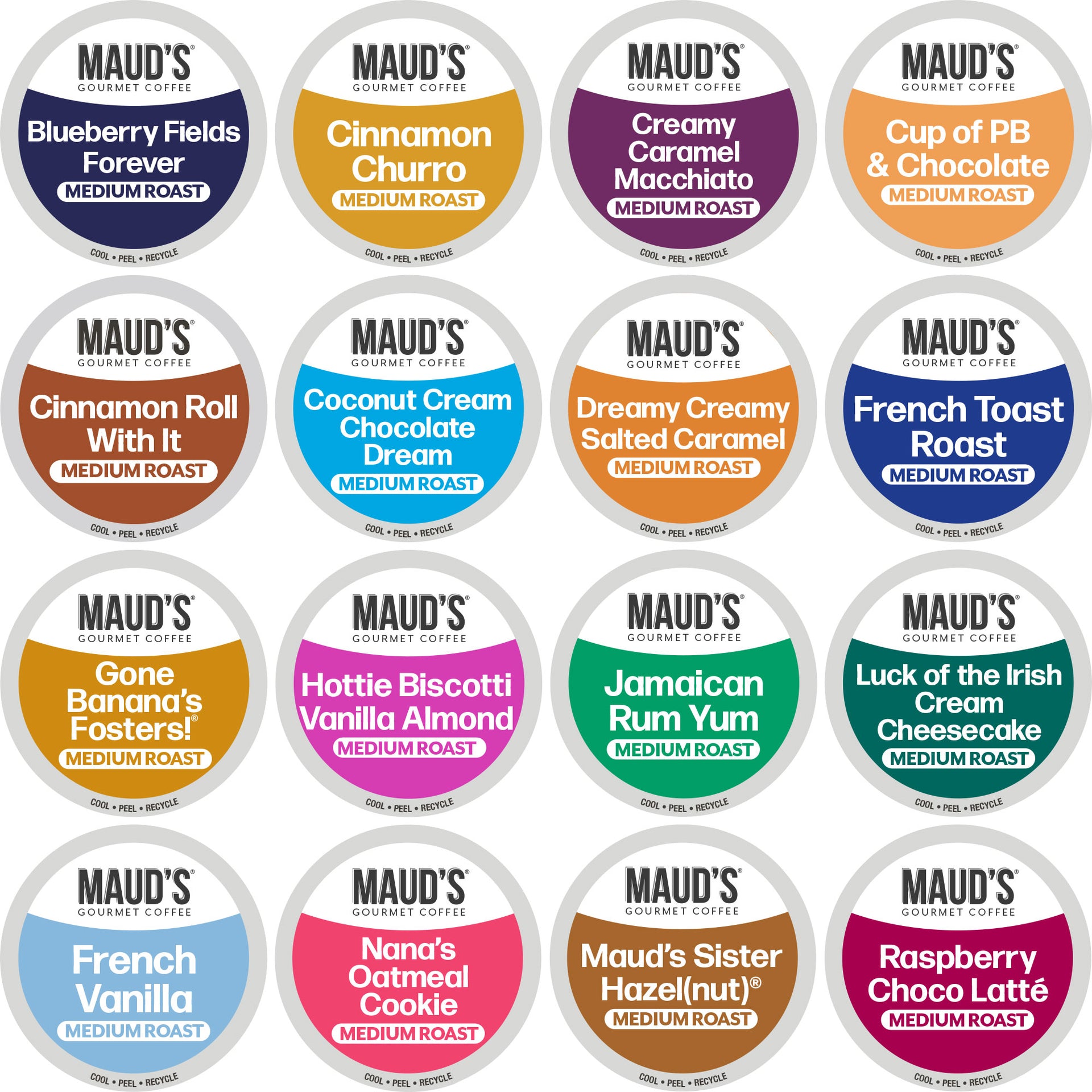 Maud's Super Flavored Coffee Pods Variety Pack