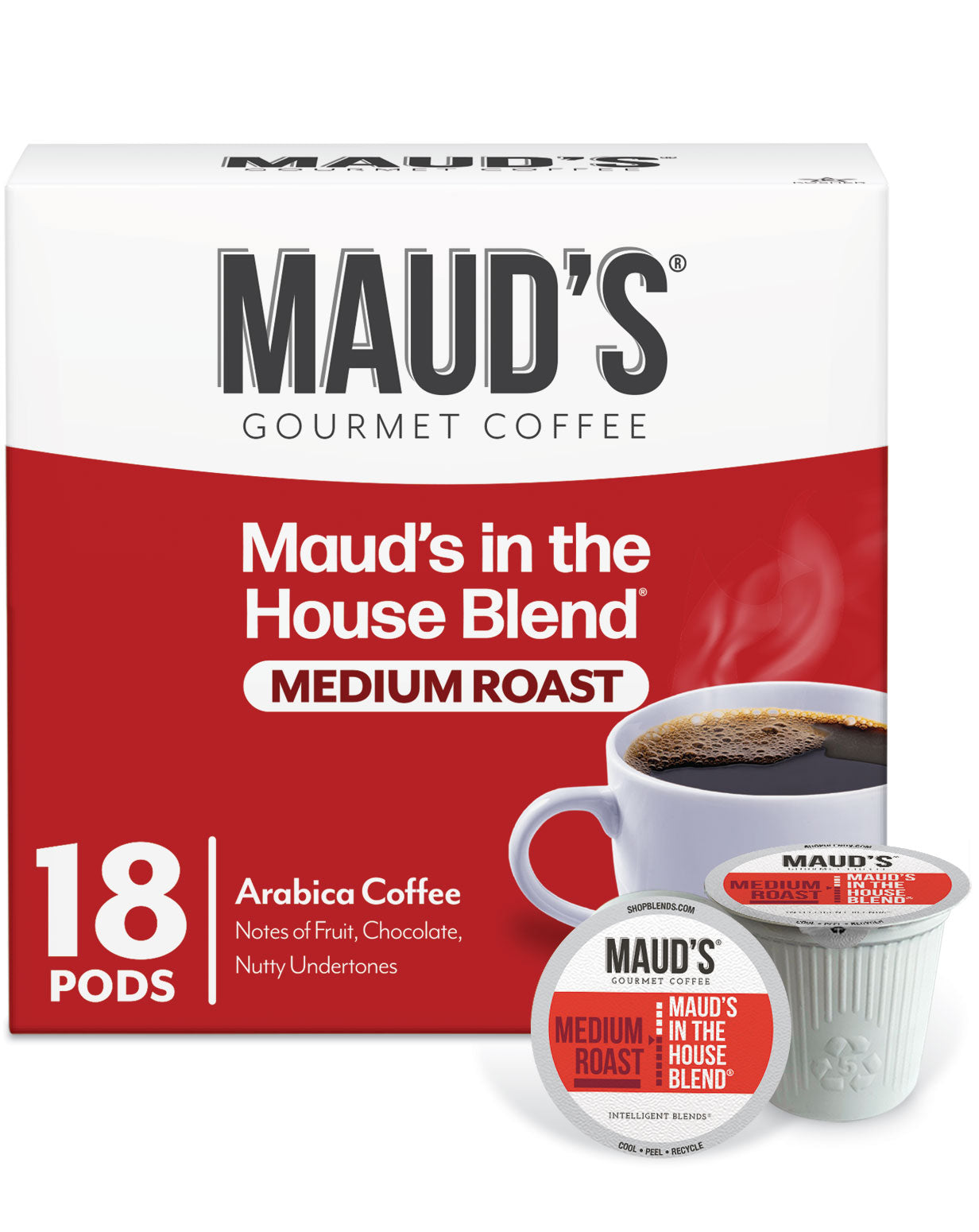 Maud's Medium Roast Coffee Pods - 18ct