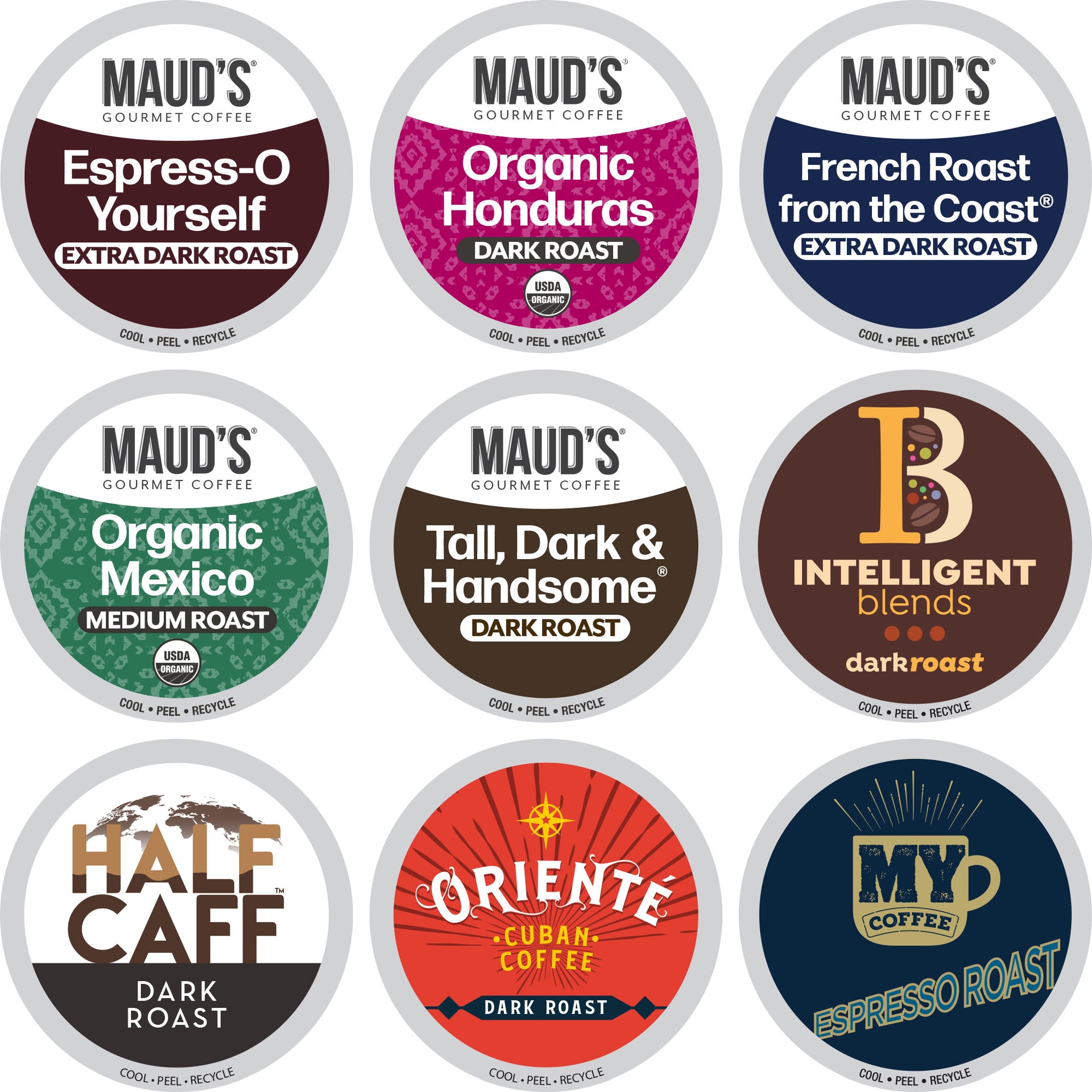 Bold Roast Coffee Pods Variety Pack (10 Blends)