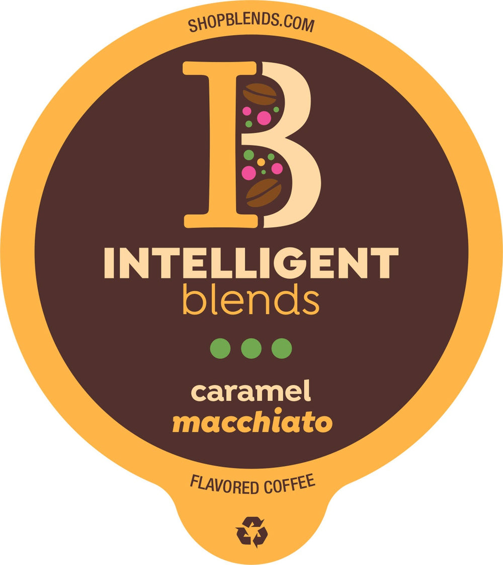 Intelligent Blends Caramel Macchiato Medium Roast Coffee Pods - 100ct