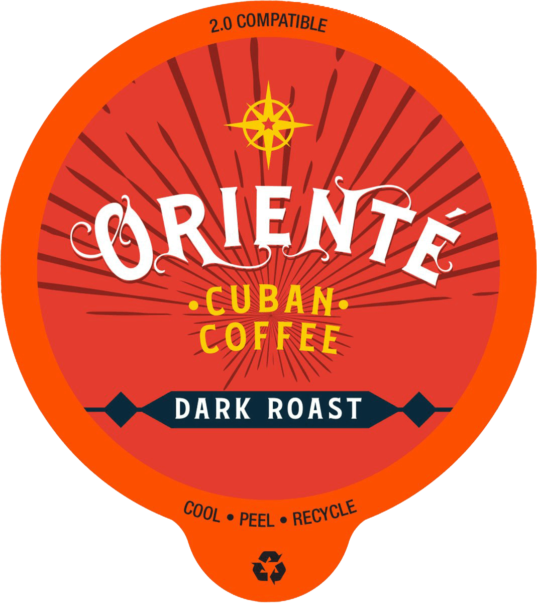 Oriente Cuban Dark Roast Coffee Pods - 50ct