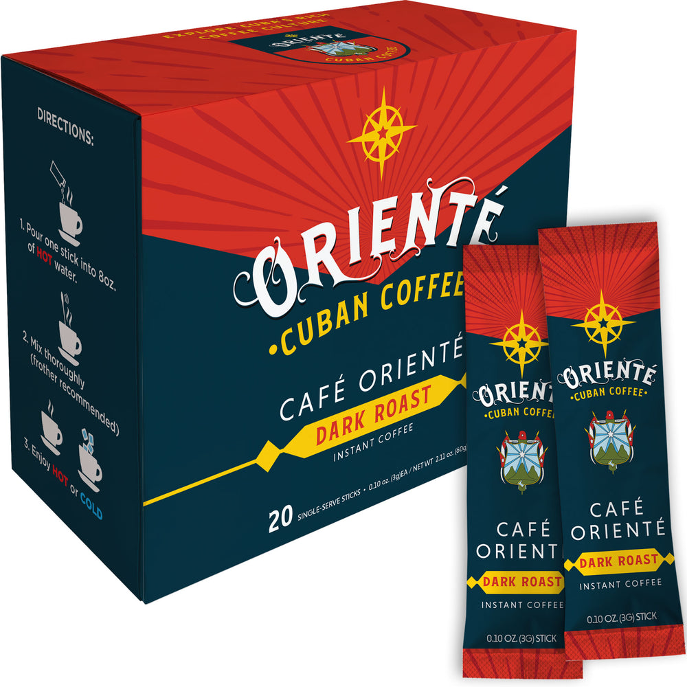 Oriente Cuban Dark Roast Coffee Instant Sticks
