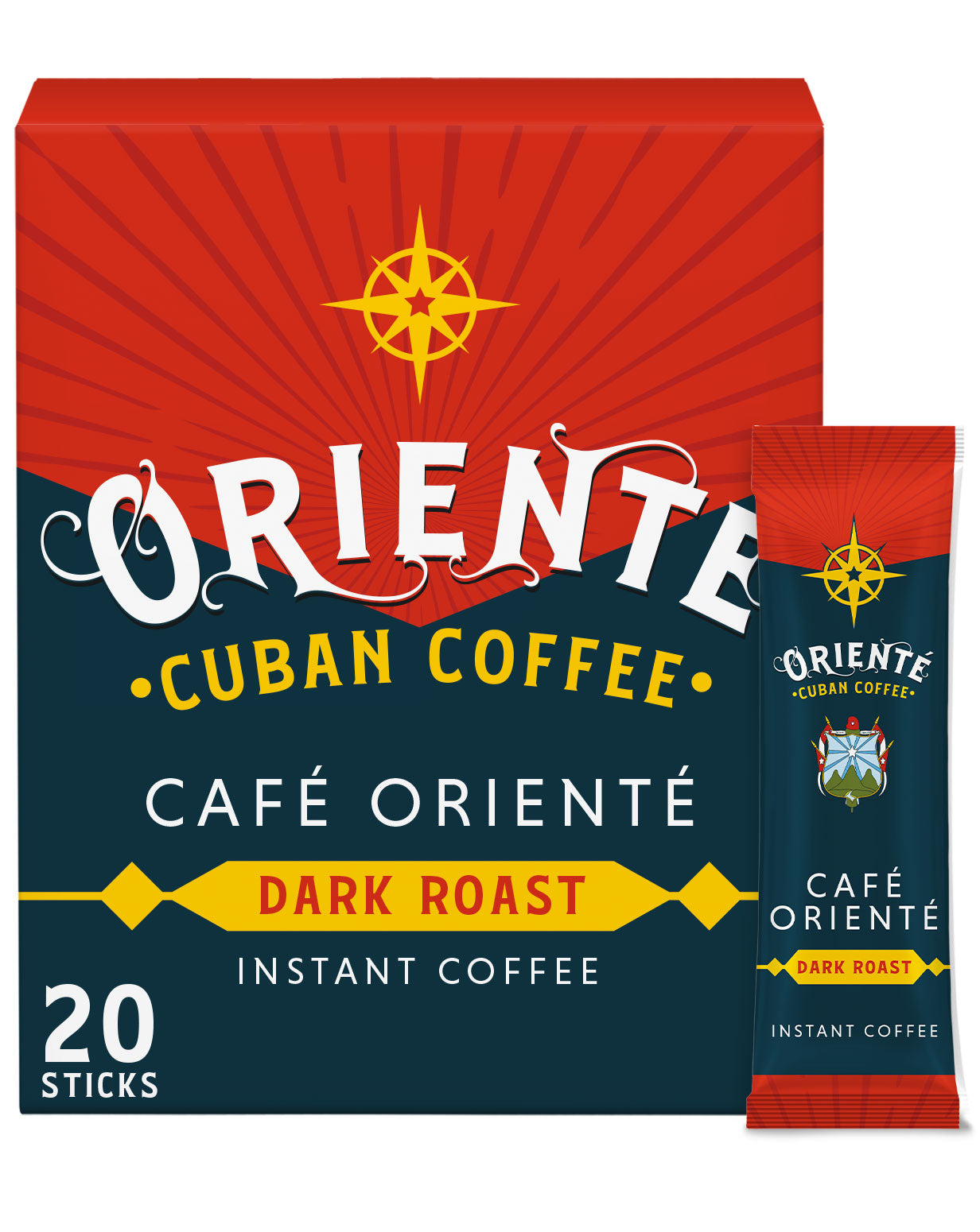 Oriente Cuban Dark Roast Coffee Instant Sticks