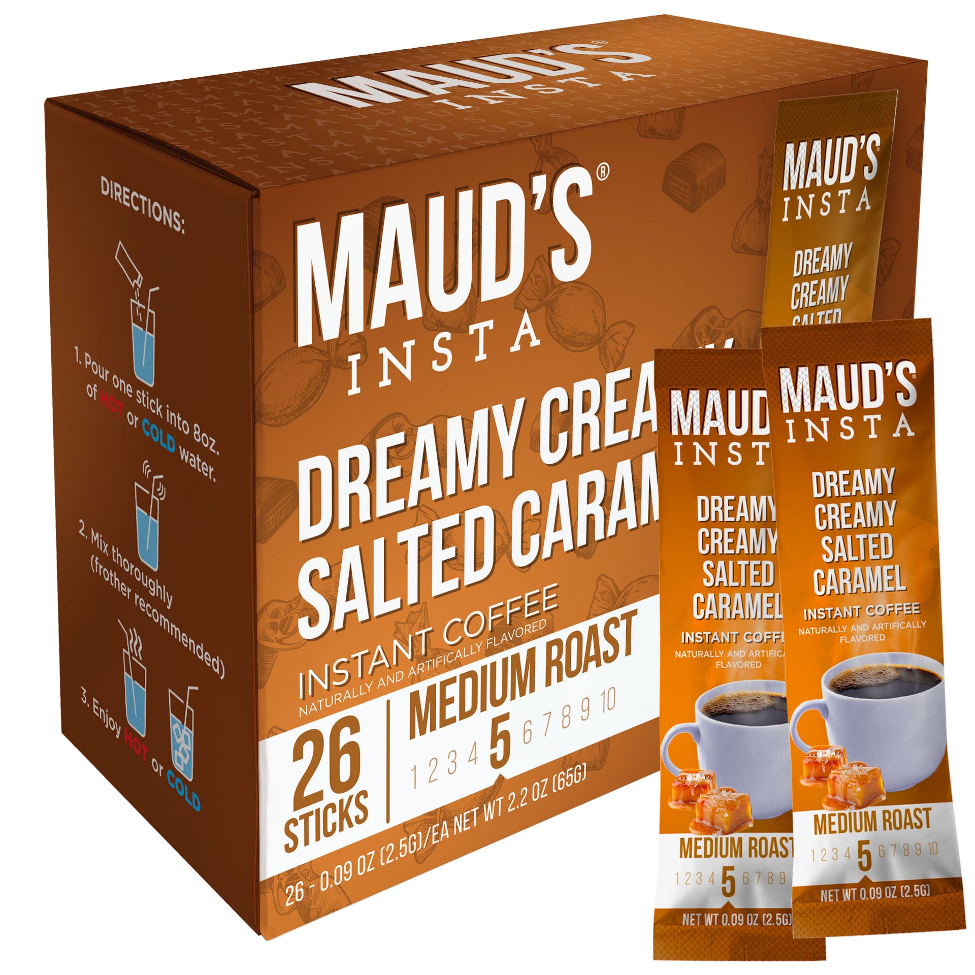 Maud's Instant Salted Caramel Flavored Coffee