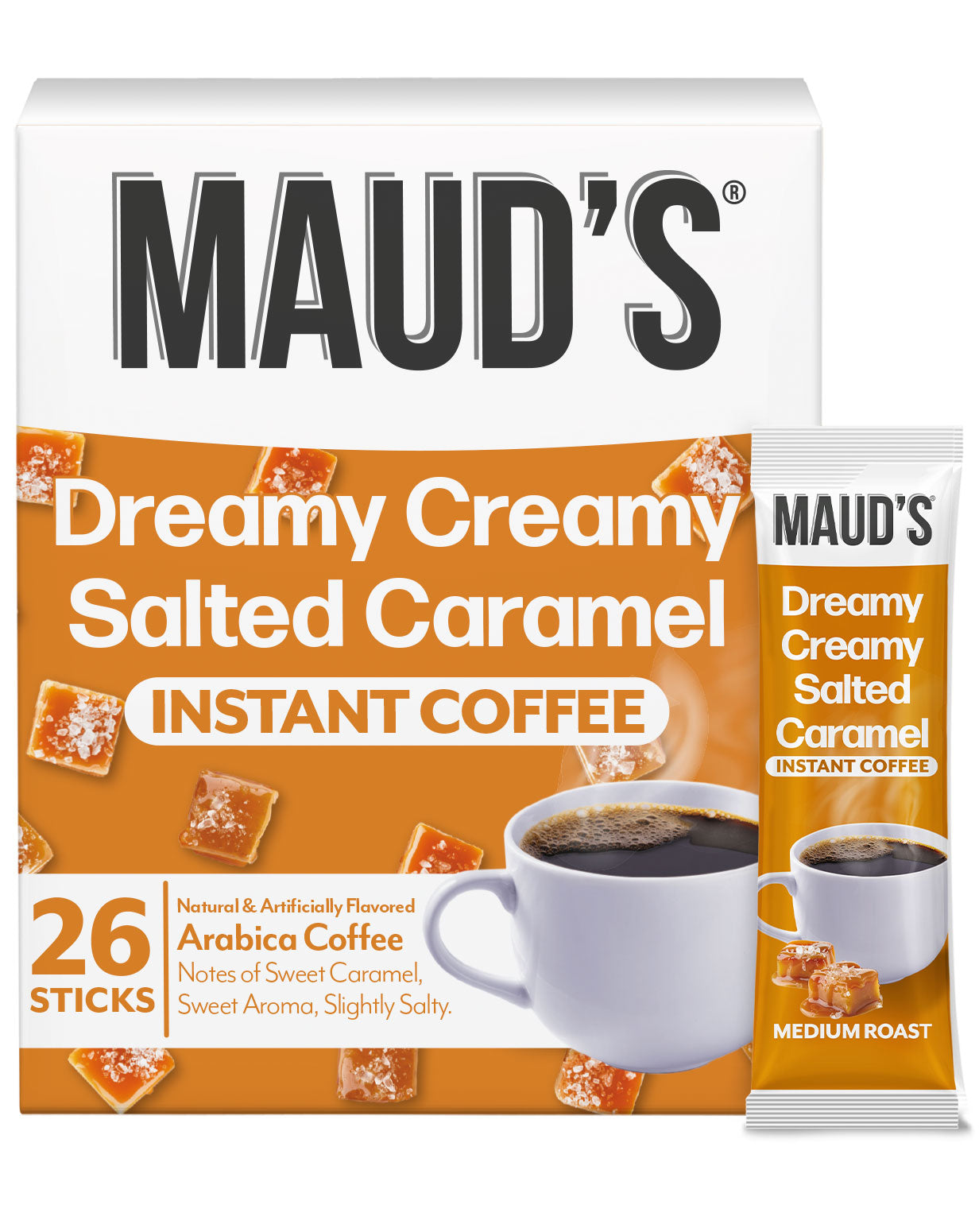 Maud's Instant Salted Caramel Flavored Coffee