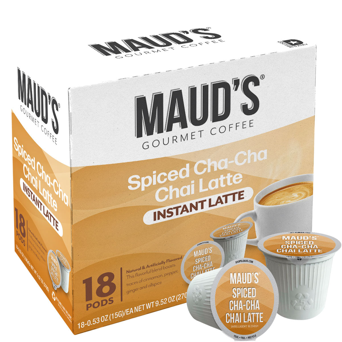 Maud's Chai Tea Latte Pods - 18ct