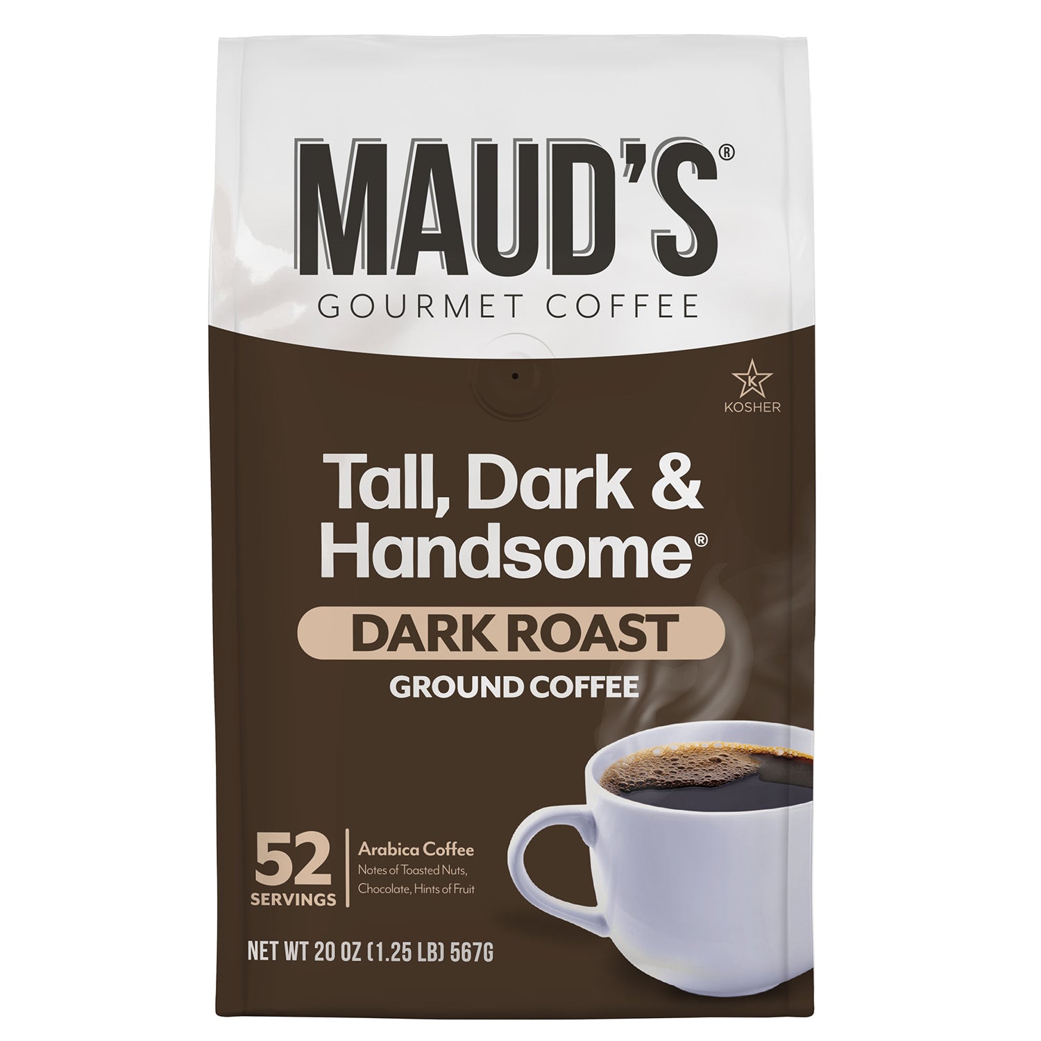 Maud's Tall, Dark & Handsome Bagged Ground Coffee