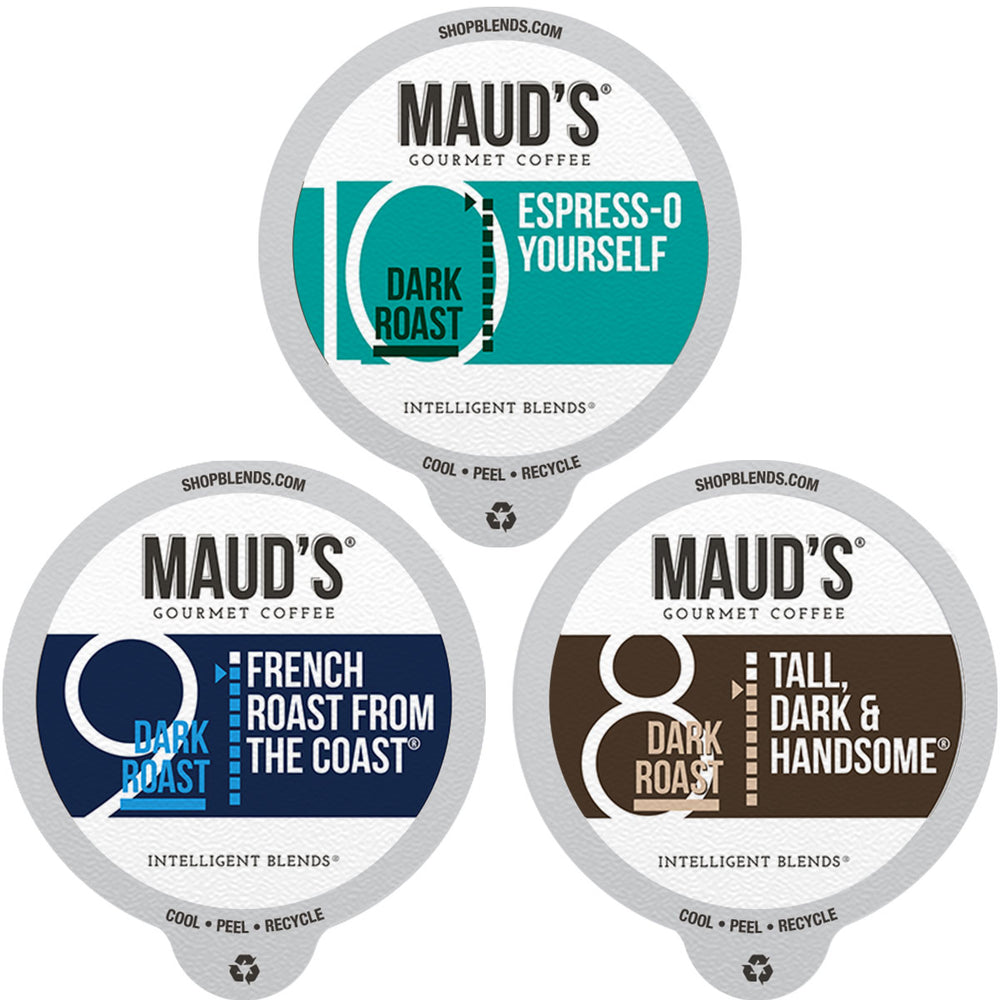 Maud's Dark Roast Coffee Pods Bundle - 72ct