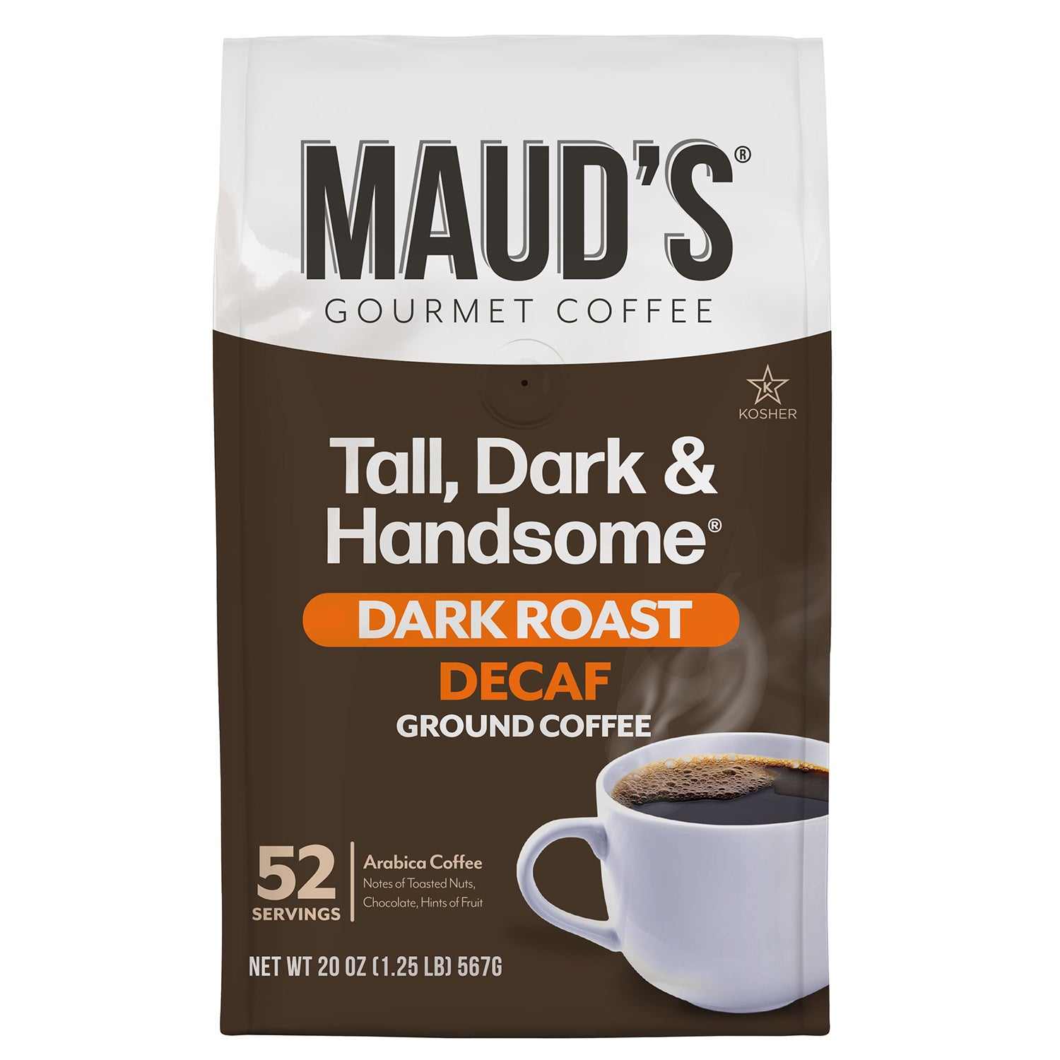 Maud's Decaf Dark Roast Ground Coffee