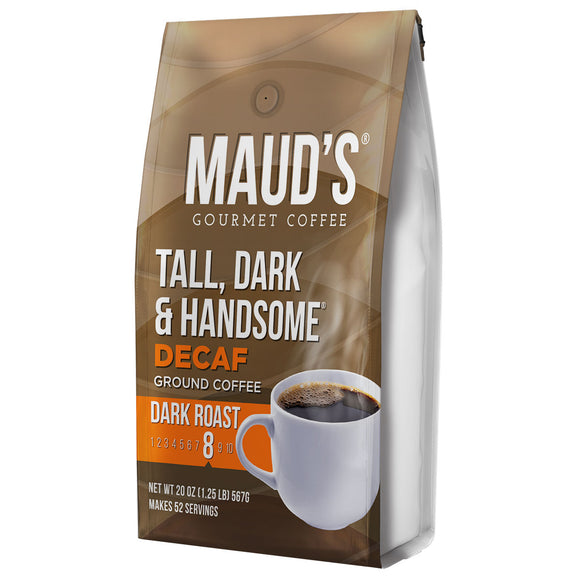 Maud's Decaf Tall, Dark, & Handsome Bagged Ground Coffee, 20oz