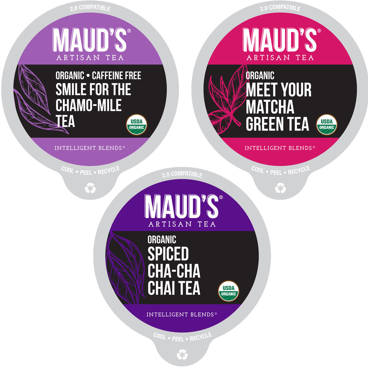 Maud's Organic Tea Variety Bundle - 72 Pods