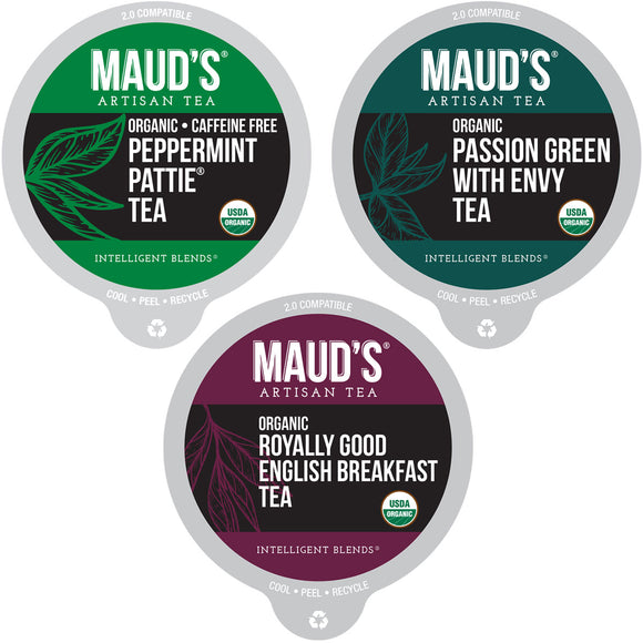 Maud's Organic Original Tea Variety Bundle - 72 Pods