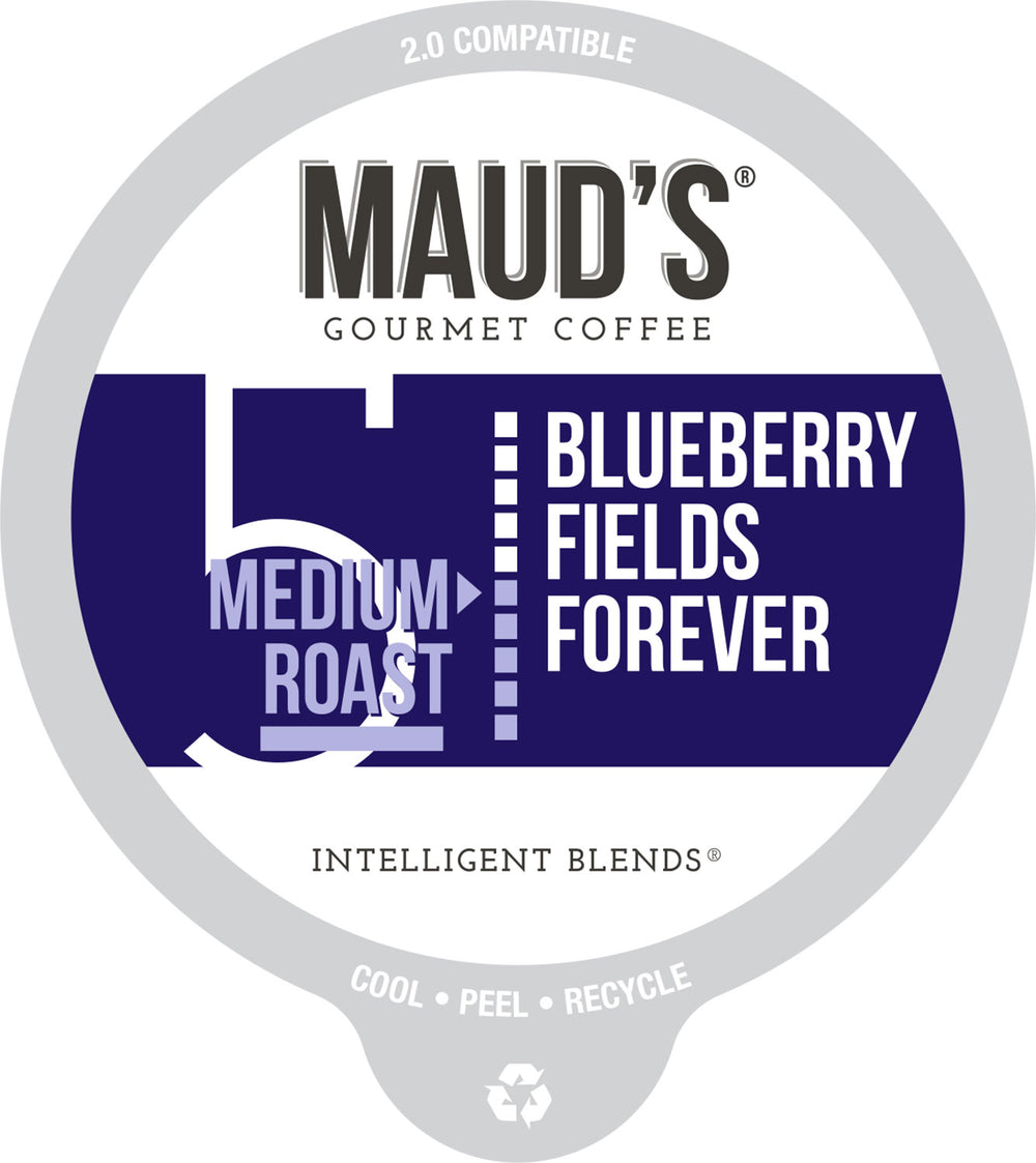 Maud's Blueberry Flavored Coffee Pods (Blueberry Fields Forever)