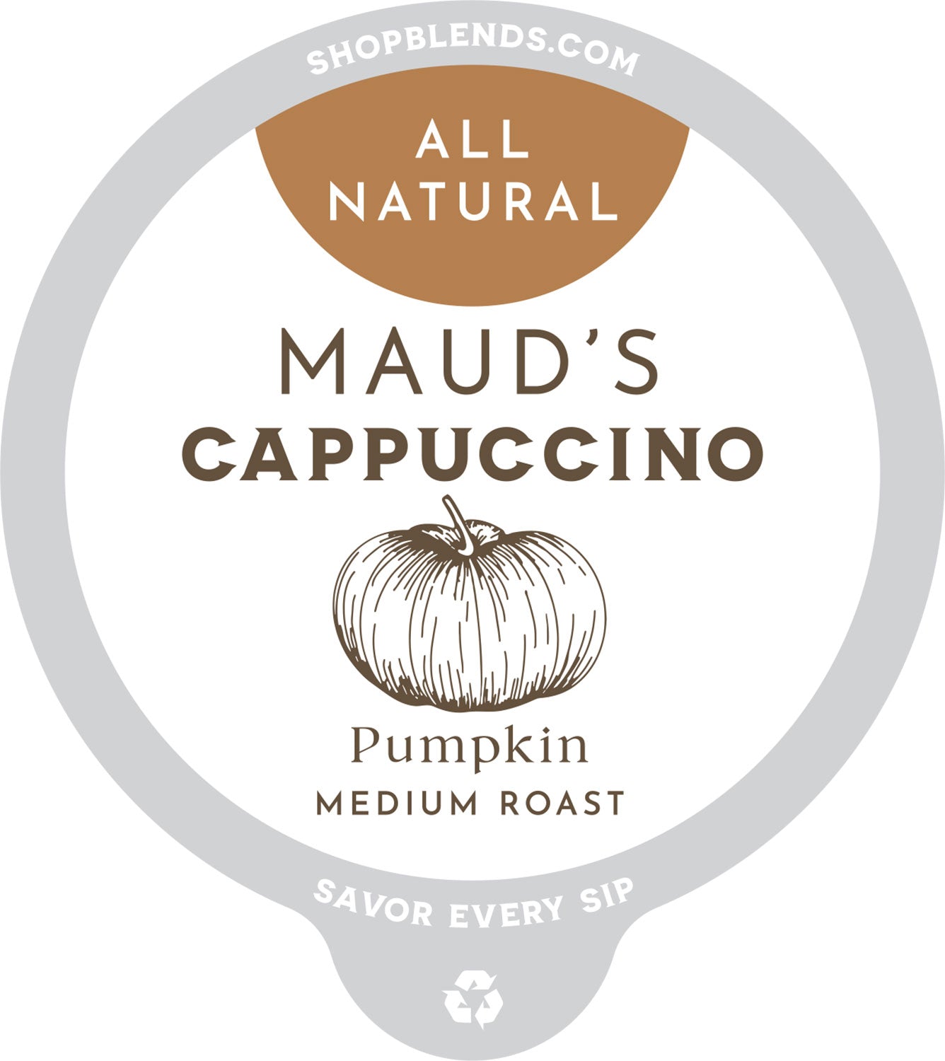 Maud's Cappuccino Pumpkin Coffee Pods