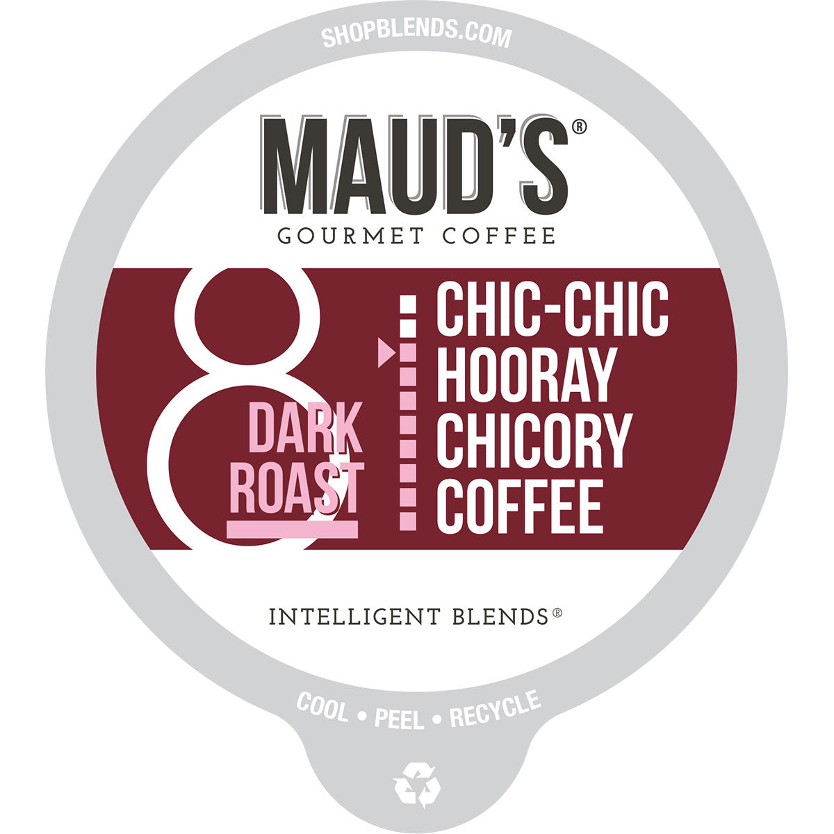 Maud's Chicory Dark Roast Coffee Pods (Chic-Chic Hooray Chicory) - 18ct