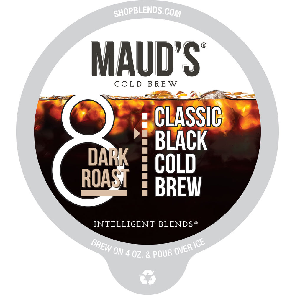 Maud's Classic Cold Brew Dark Roast Coffee Pods (Classy Caffeine Punch)