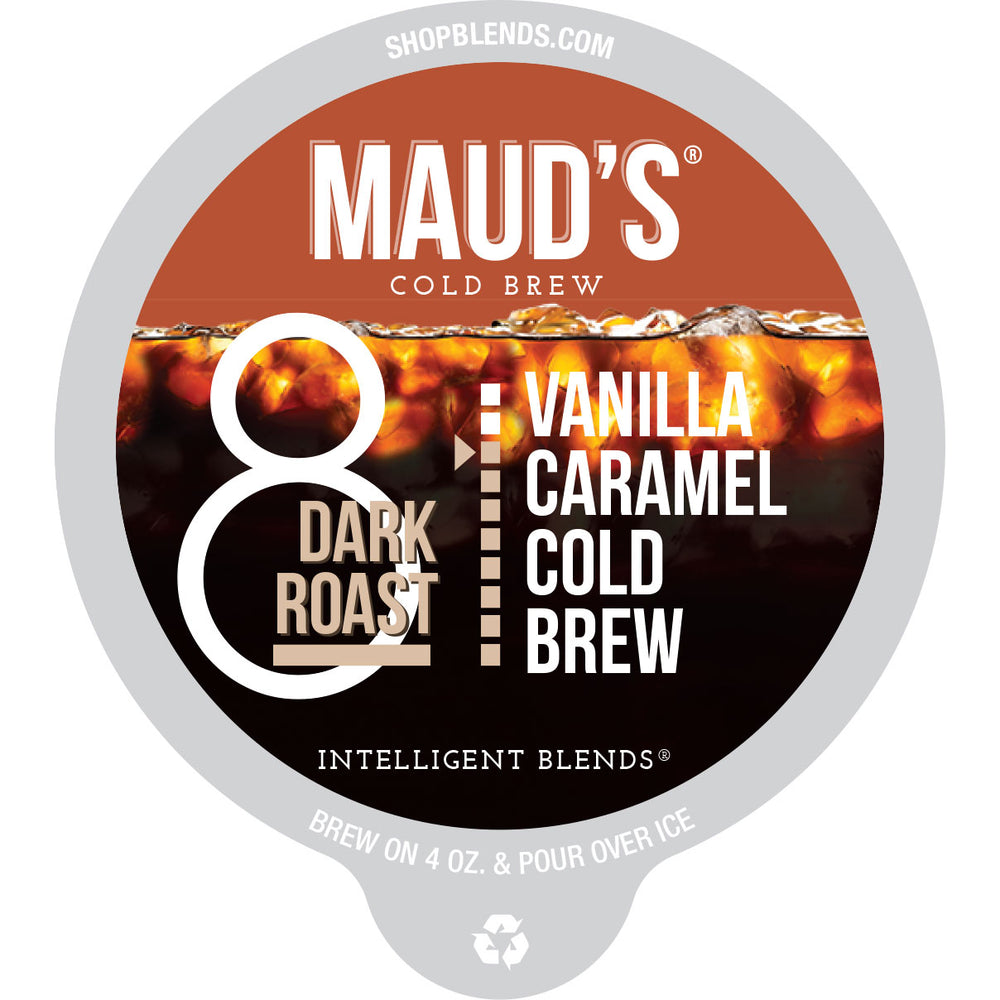 Maud's Vanilla Caramel Cold Brew Dark Roast Coffee Pods