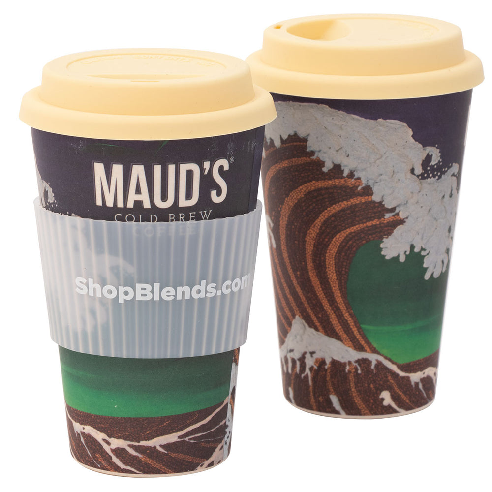 Maud's Crashing Beans Bamboo Travel Mug