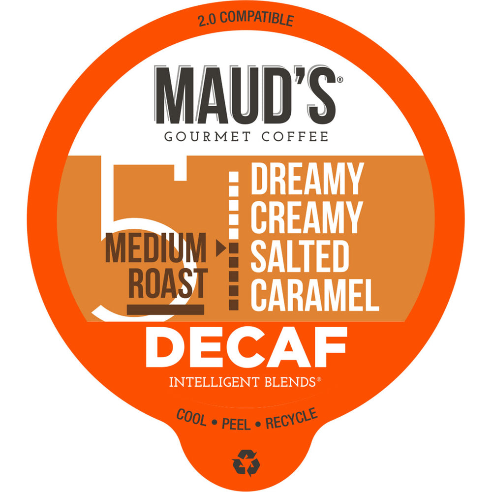 Maud's Decaf Salted Caramel Flavored Coffee Pods (Dreamy Creamy Salted Caramel) - 24ct