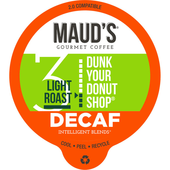 Maud's Decaf Donut Shop Light Roast Coffee Pods