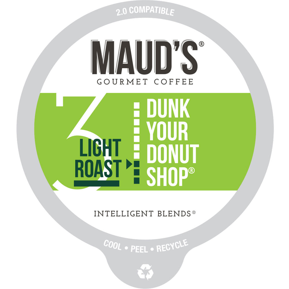 Maud's Donut Shop Light Roast Coffee Pods (Dunk Your Donut Shop)