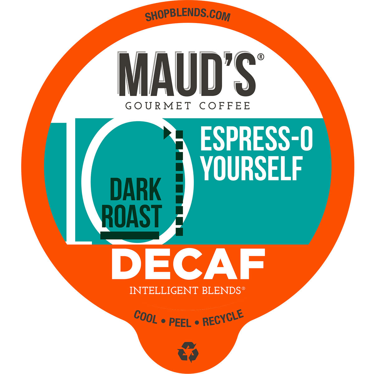 Maud's Decaf Espresso Dark Roast Coffee Pods (Decaf Espress-O Yourself) - 18ct