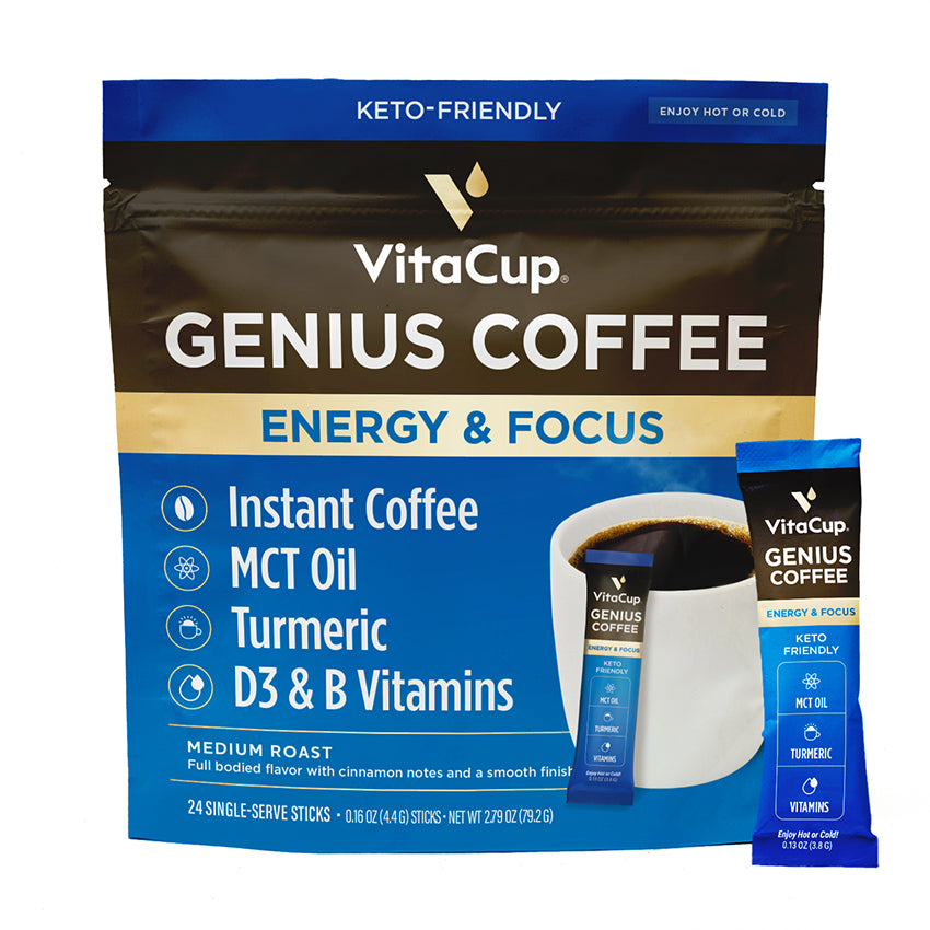 VitaCup Genius Instant Coffee Stick Packs