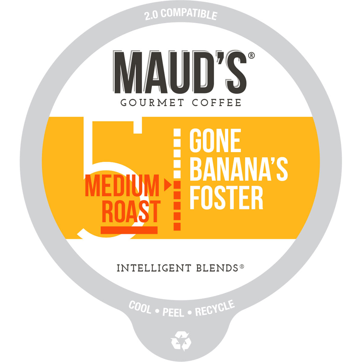 Maud's Banana Foster Flavored Roast Coffee Pods (Gone Banana's Foster)