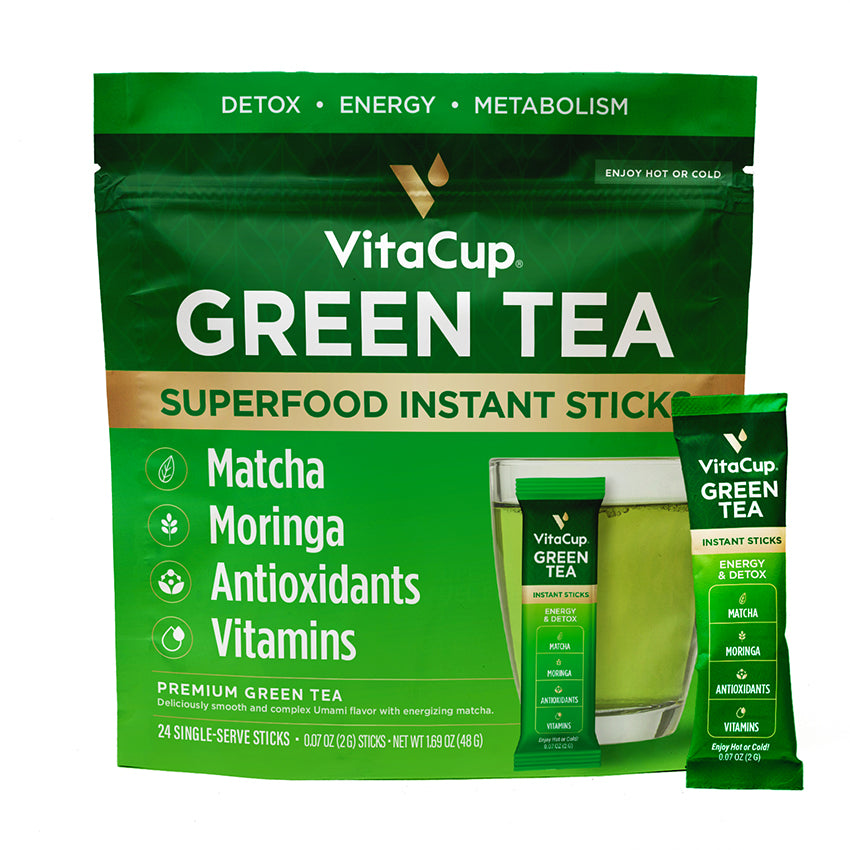 VitaCup Green Tea Instant Tea Stick Packs