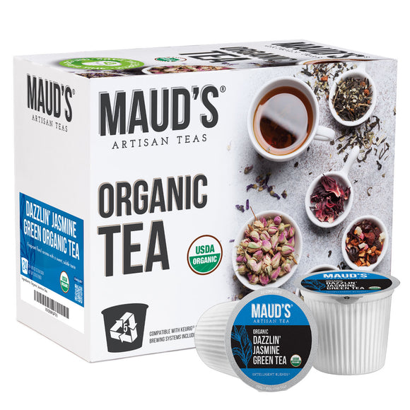 Maud's Organic Jasmine Green Tea Pods - 24cts