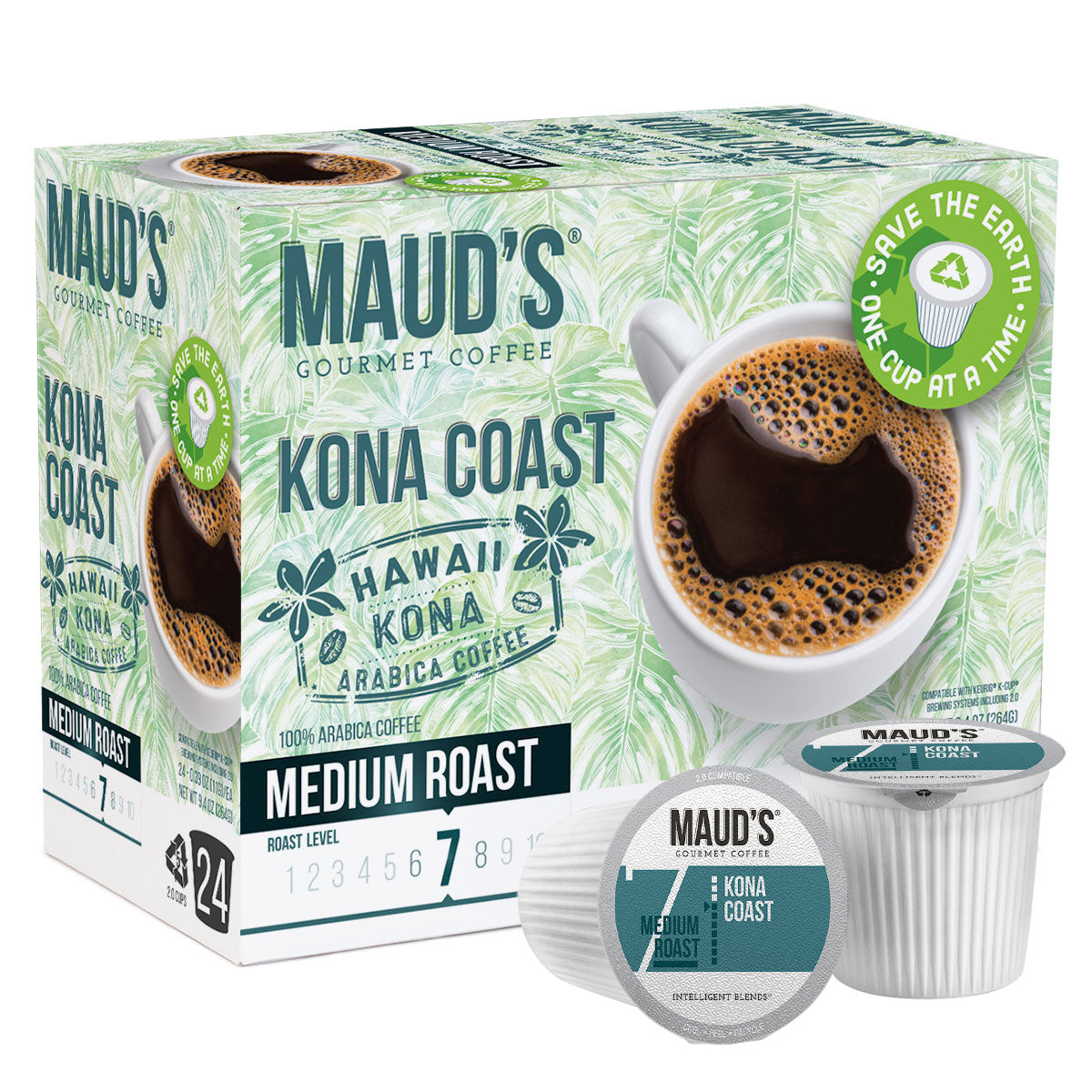Maud's Kona Blend Coffee Pods - 24ct