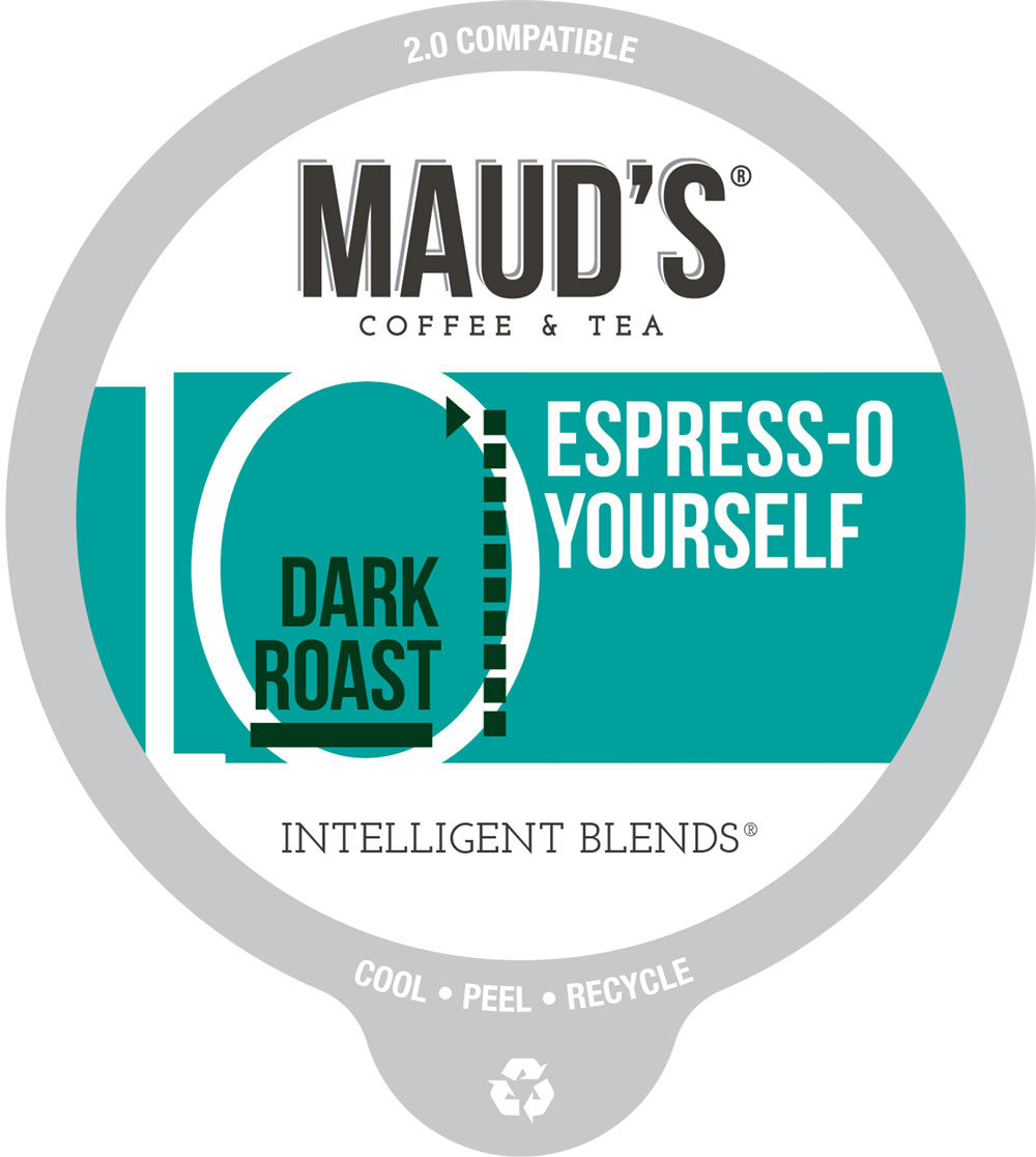 Maud's Espresso Dark Roast Coffee Pods (Espress-O Yourself) - 100ct