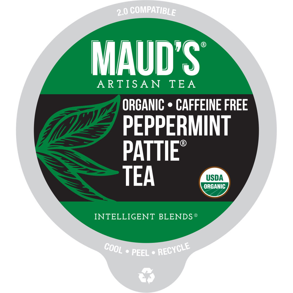 Maud's Organic Peppermint Tea Pods (Peppermint Pattie) - 100ct