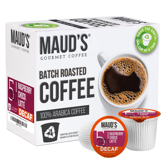 Maud's Decaf Raspberry Flavored Coffee Pods - 24ct